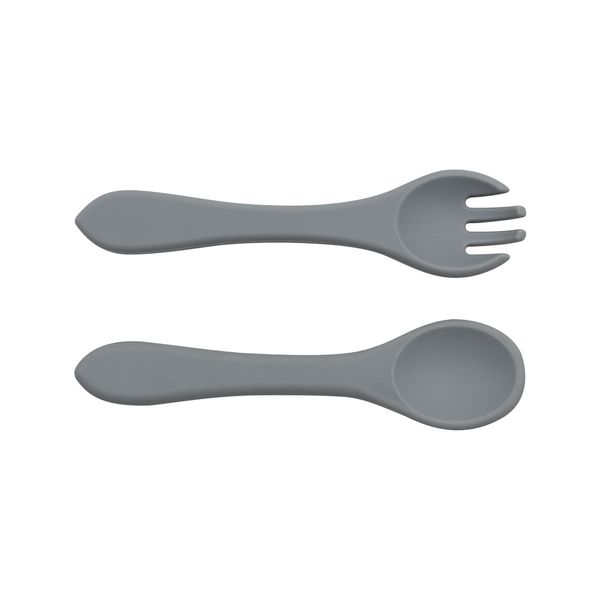 

wholesale baby food grade soft silicone spoon baby training complementary food bowl tool set for newborn children
