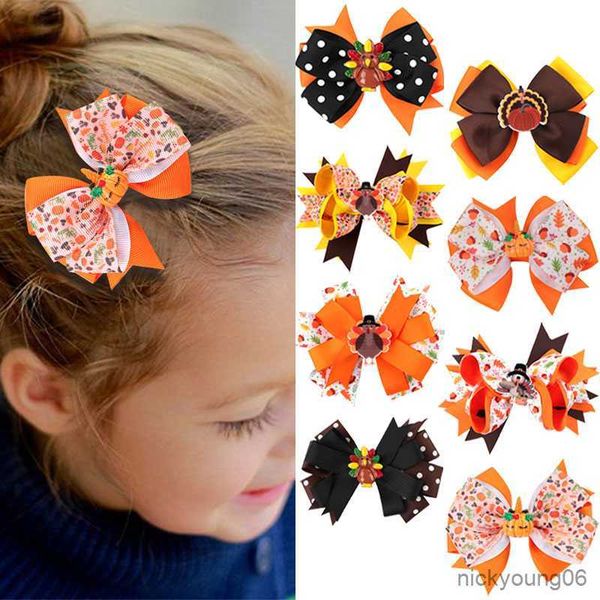 

hair accessories cute ribbon bowknot clips for baby girls handmade easter pins safety barrettes headwear r230608, Slivery;white