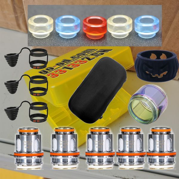 

security accessories logo 331332cn drip tips coil mesh cotton vape for zeus mesh z1 aegis x tank glass tube