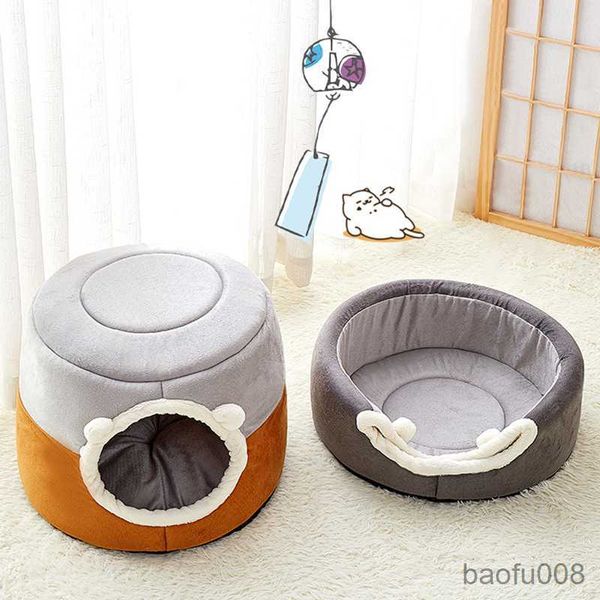

cat carriers houses new deep sleep comfort cat bed iittle mat nest cats tent cozy capsule small cats house indoor r230608