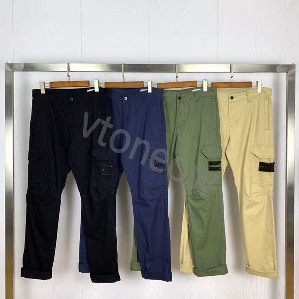 

cargo pants men casual joggers pants solid male multi-pocket trousers new mens sportswear hip hop pencil, Black