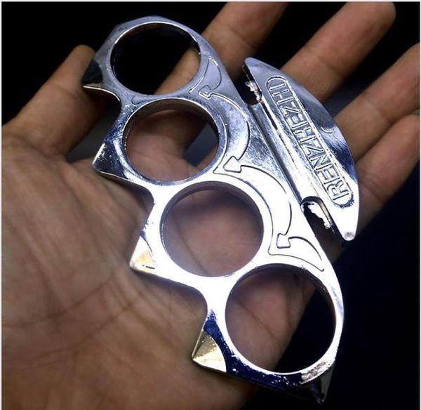 

practical broken window lifesaving hammer ninja iron fourfinger tiger selfdefense fist clasp ring weapon hand support ring066488807