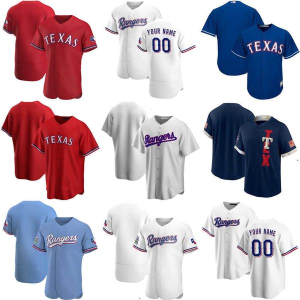 

baseball jerseys custom jersey mens women youth texas''rangers''4 khris davis 33 dane dunning 67 demarcus evans 20 mike, Blue;black