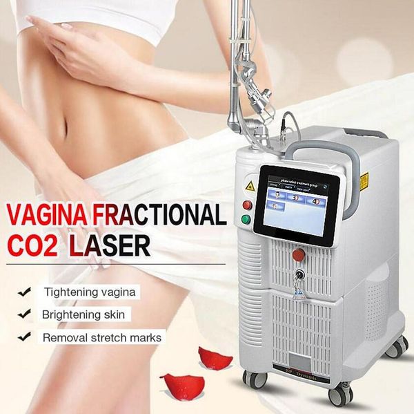 

2023 60w rf tube co2 fractional laser acne scar wrinkles removal machineeskin rejuvenation freckles stretch marks removal vaginal tighten 10, Black