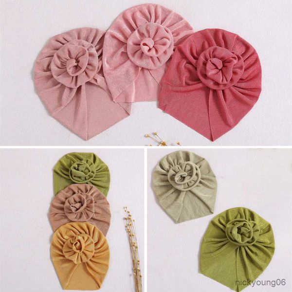 

hair accessories summer baby girl turban breathable girls soft toddler hat spring headband for children r230608, Slivery;white