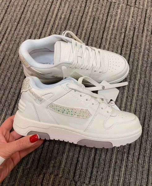

fashion out of office sneakers shoes low crystal-embellished men women platform trainers couple sport shoe excellent party dress skateboard, Black