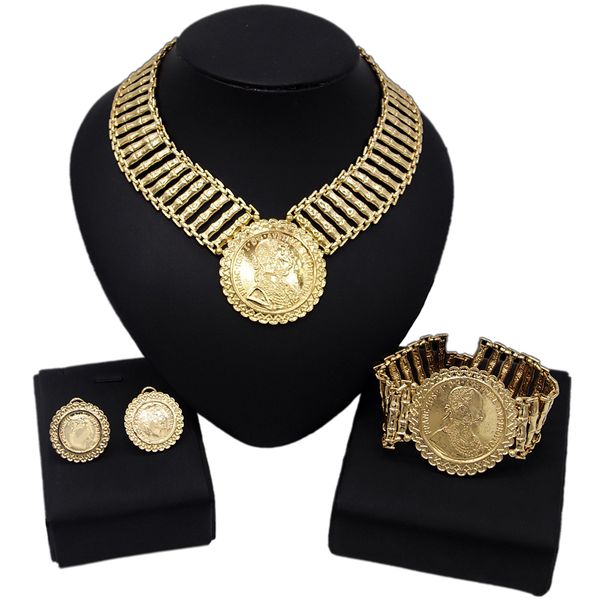 

internet celebrity designer jewellery lady necklace earrings bangle ring jewelry sets, Black