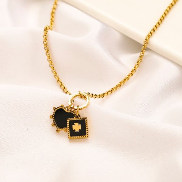 

four leaf clover necklace mens designer women rope chain link love pendant necklaces cross pendants designers stainless steel luxury jewelry, Silver