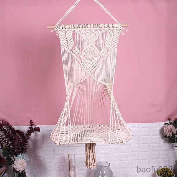 

cat carriers houses cat swing bed cage hanging pet bed house tassel cat toy hanging basket tapestry cotton rope pet cat hammack r230608