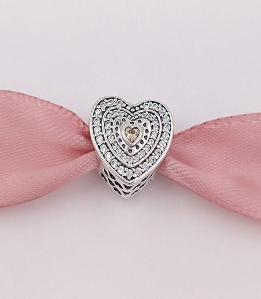 

andy jewel authentic 925 sterling silver beads lavish heart charm charms fits european style jewelry bracelets & necklace 792081fcz6060039, Black