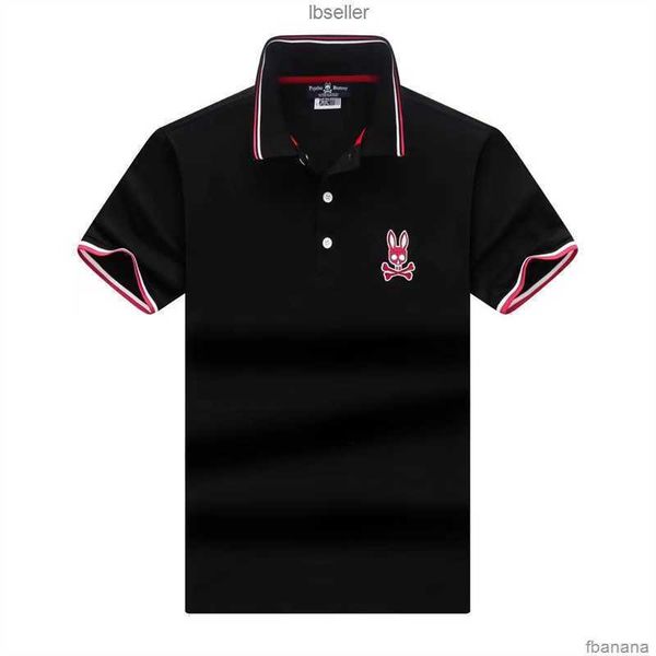 

psycho bunny polo shirt t 23 new fashion brand cartoon skull rabbit full screen embroidered men's casual cotton x377981kgue2, White;black