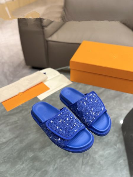 

fashion mens womens sandals waterproof slippers slide designer luxury flat high heels flip flops embroidered platform rubber sandal leather, Black