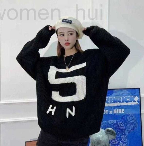 

women's sweaters designer new women casual fashion round neck 9mgr, White;black