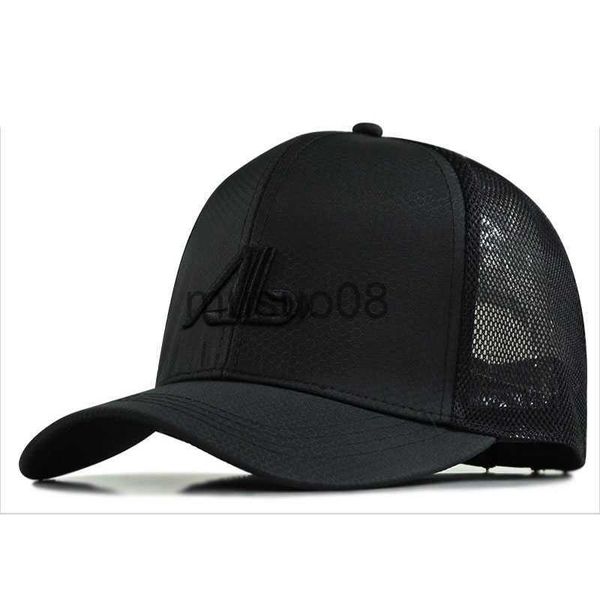 

ball caps 56-61cm 62-68cm big head man plus size baseball cap men summer thin polyester mesh trucker hat male 3d embroidery snapback hats j2, Blue;gray