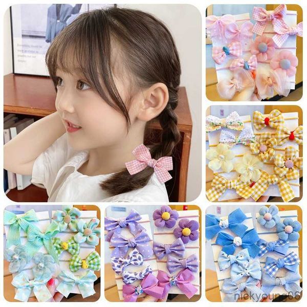

hair accessories big bow flower elastic hairbands children girls ties fashion headbands rubber band for kid r230608, Slivery;white