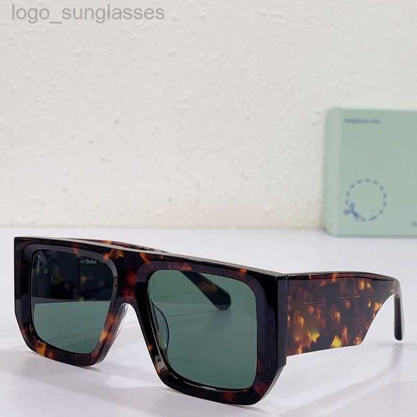 

designer white and black frame of sunglasses omri013 mens or womens fashion all-match ultra-wide temples plate glasses black lens with box, White;black