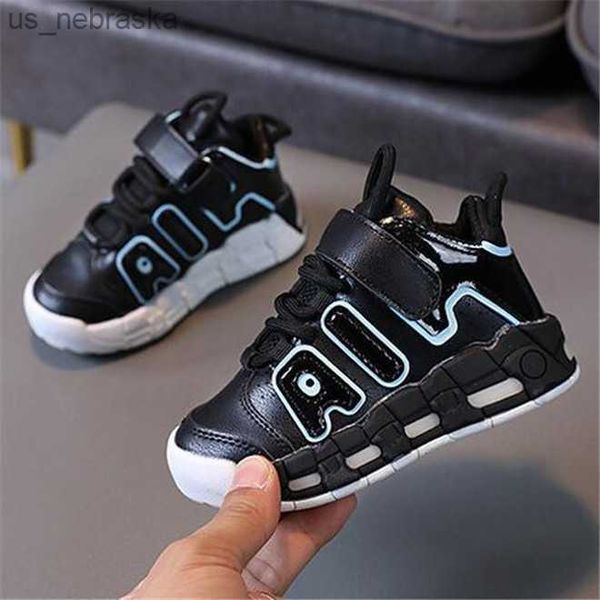 

spring autumn kids shoes toddler girls boys sports shoes for pu leather athletic shoe childrens casual sneakers, Black