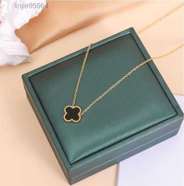 

18k gold plated necklaces designer necklace flowers clover cleef fashional pendant wedding party jewelry 1orbt{category}, Silver