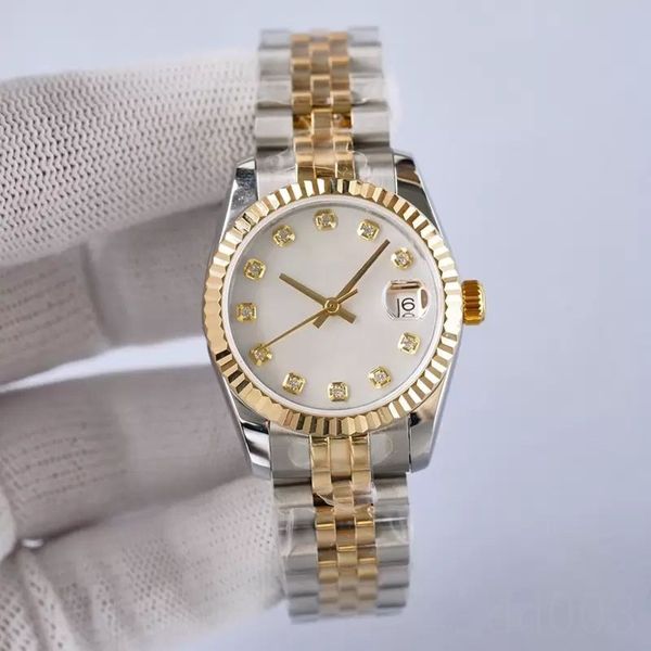 

datejust watch 28mm 31mm designer watch for woman 126334 fashion style diamond montre de luxe stainless steel strap 2813 movement watches sb, Slivery;brown