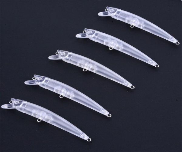 

lifelike plastic fish unpainted minnow fishing lure 95cm 6g shallow diving rolling swimbaits diy color blank white baits accessor1186575