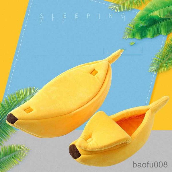 

cat carriers houses banana cat bed house funny cute cozy cat mat beds durable portable pet basket cushion cat multicolor r230608