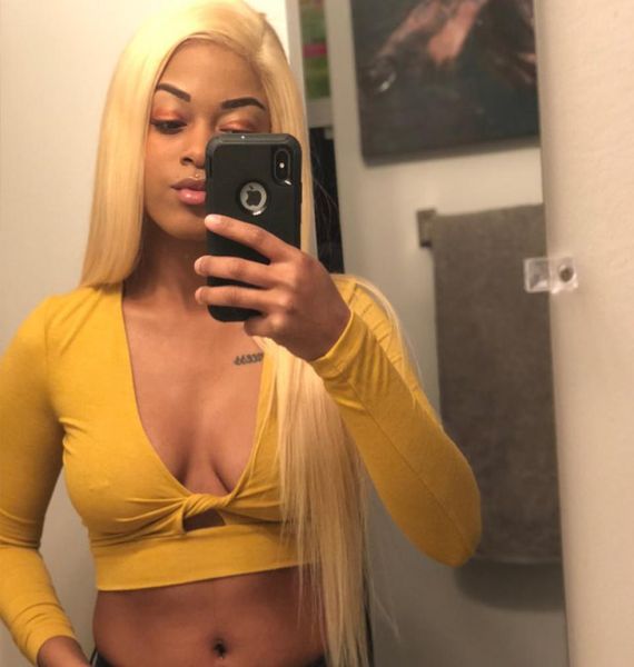 

blonde hair brazilian body wave 44 lace closure human hair wigs blonde color 613 human hair lace wigs peruvian indian straight ma2369367, Black;brown