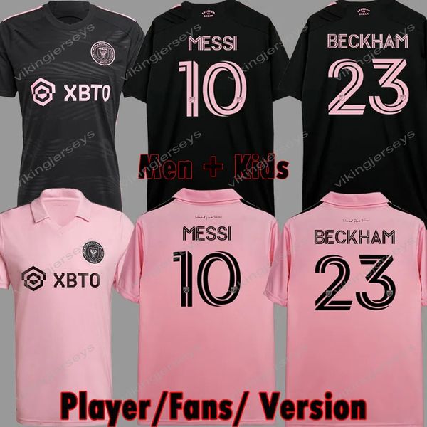 

2023 2024 inter miami cf messis soccer jerseys matuidi campana yedlin beckham mls messies 23 24 football men and kids player fans version sh, Black;yellow