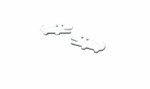 

fashion classic crocodile silver earring animal studs earrings jewelry for women whole delicate earrings6005732, Golden;silver