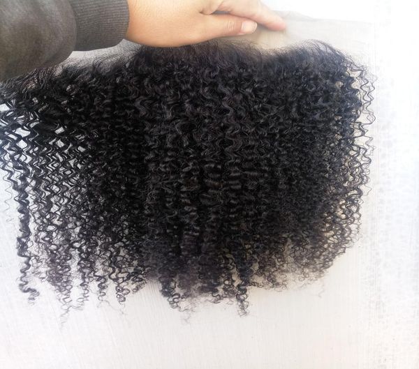 

wholes unprocessed remy brazilian virgin kinky curly lace frontal hair closure 134inch human hair extensions natural black 1b5961144