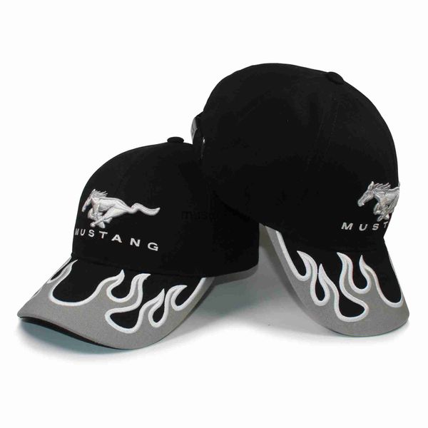 

ball caps flame design visor brushed cotton twill racing cap black color brand sports baseball cap j230608, Blue;gray