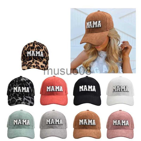 

ball caps new mama mini letter corduroybaseball caps outdoor adjustable snapback hat hip hop women kid dad hats solid color trucker cap j230, Blue;gray
