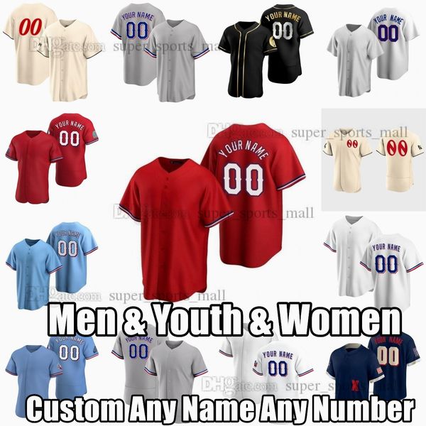 

custom s-6xl nolan ryan baseball jersey marcus semien jon gray corey seager jacob degrom joe barlow brock burke ezequiel duran nathan eovald, Blue;black
