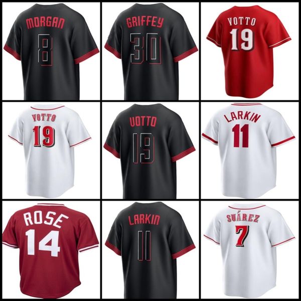 

ken griffey jr. 44 elly de la cruz baseball jersey pete rose joey votto johnny bench barry larkin mike hunter greene jonathan india moustaka, Blue;black