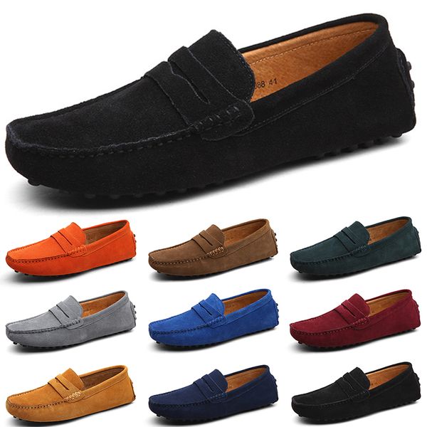 

men casual shoes solid color black breathable silvers taupe grey blue red jogging walking low soft multi leather mens trainer outdoor sneake
