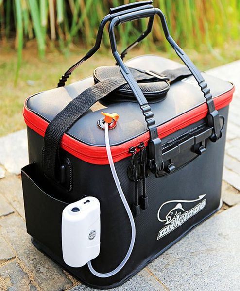 

eva fishing bags portable multifunction foldable fishing bucket live fish box camping water container fishing tackle storage box8382787