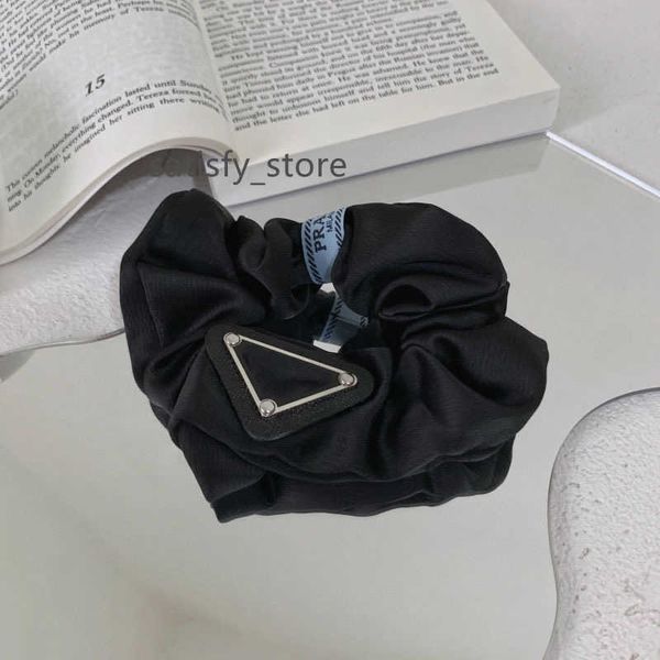 

fashion triangle bandana elastic hairbands ponytail holder hair ties women scrunchies elegant for girls hair accessories, Pink