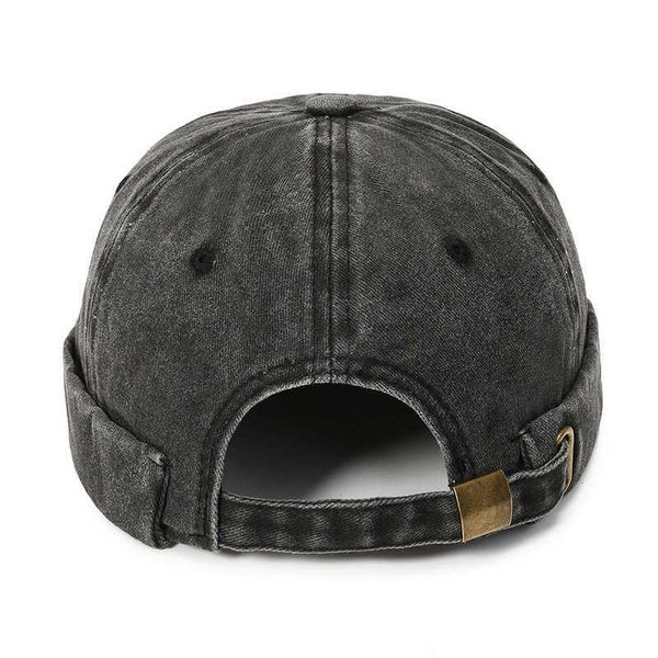 

fashionable new style new brimless men hat docker hat beanie sailor hats cap cotton breathable spring autumn hat retro adjustable women hip, Silver