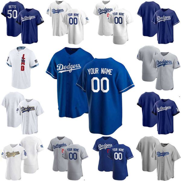 

2023 baseball jerseys custom jersey los angeles''dodgers''men women youth 5 corey seager 10 justin turner 22 clayton ker, Blue;black