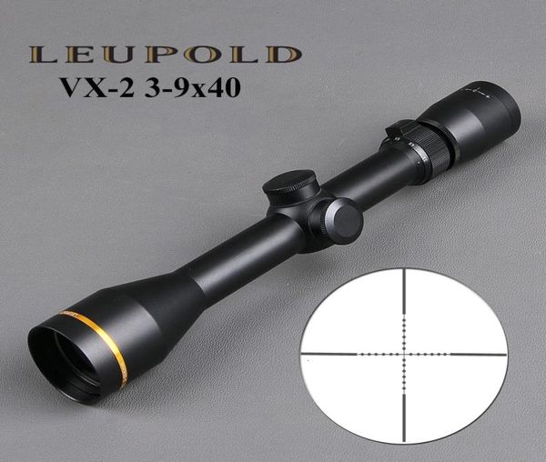 

leupold vx2 39x40mm riflescope tactical rifle scope hunting scopes sniper gear w mounts2585939