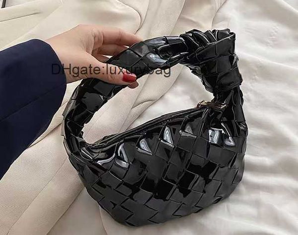 

aaaaabotteg uneta jodie mini teen intrecciato woven cow horn bag underarm women's bag knot woven bag versatile handbag cloud bag