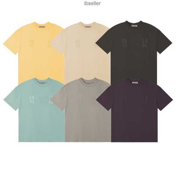 

essent 2023 mens t shirts women designers essentail tshirt thick cotton summer tshirts tees fashion man casual clothing clothes essentiel 8, White;black