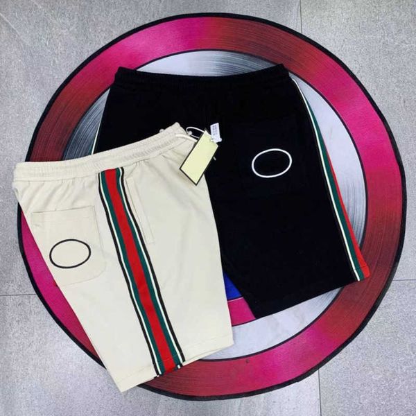 

fashion brand designer shorts mens womens casual pants classic stripe beachwear summer breathable cotton men sweatpants, White;black