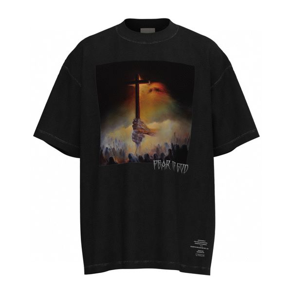 

men's plus tees & polos round neck embroidered and printed polar style summer wear with street pure cotton f1e1q, Black;brown