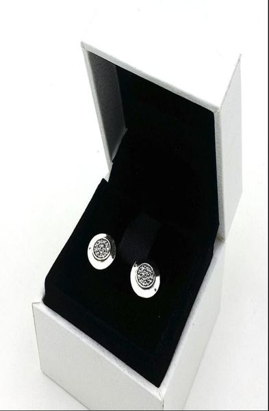 

women classic design jewelry designer earrings original box for 925 sterling silver crystal diamond womens stud 15463729491, Golden;silver