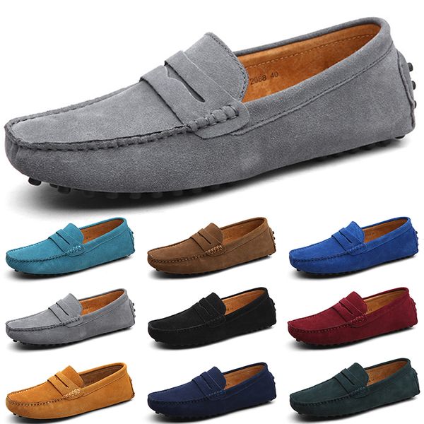 

men casual shoes solid color black breathable silvers taupe grey dark red jogging walkings low soft multi leather mens trainer outdoor sneak