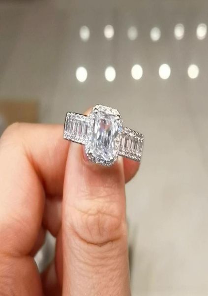 

sparkly stone zircon silver ring for women engagement wedding ring7197807