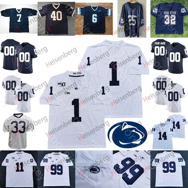 

custom psu penn state ncaa college football jersey justin shorter jan johnson john reid toney yetur gross-matos mcsorley allen joe paterno, Black