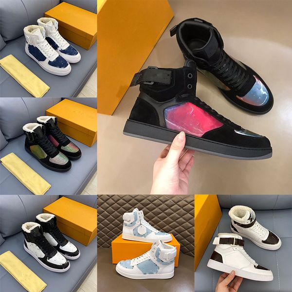 

fashion platform men's gym running high-boots men's shoes flat casual shoes travel leather lace-up letters women's shoes 100%, Black