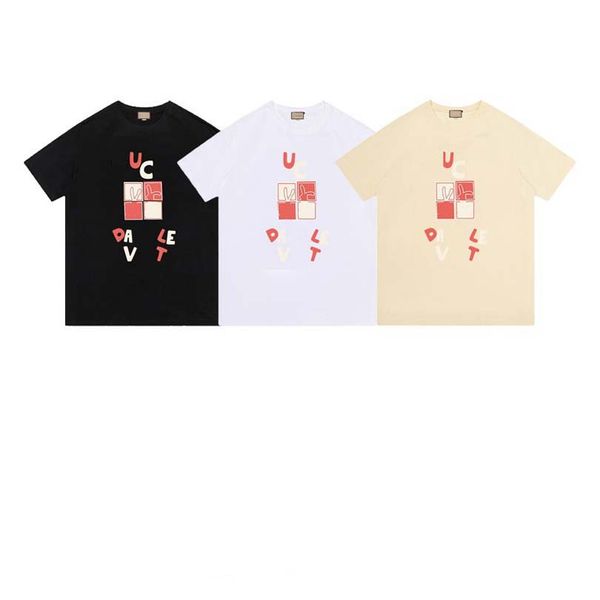 

new men's t-shirt designer men's and women's shirts fashion t-shirts with letters casual summer short sleeve men's t-shi, White;black