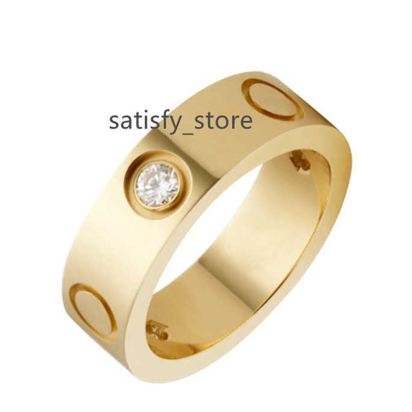 

rose gold stainless steel crystal wedding ring woman jewelry love rings men promise rings for female women gift engagement with bag, Silver